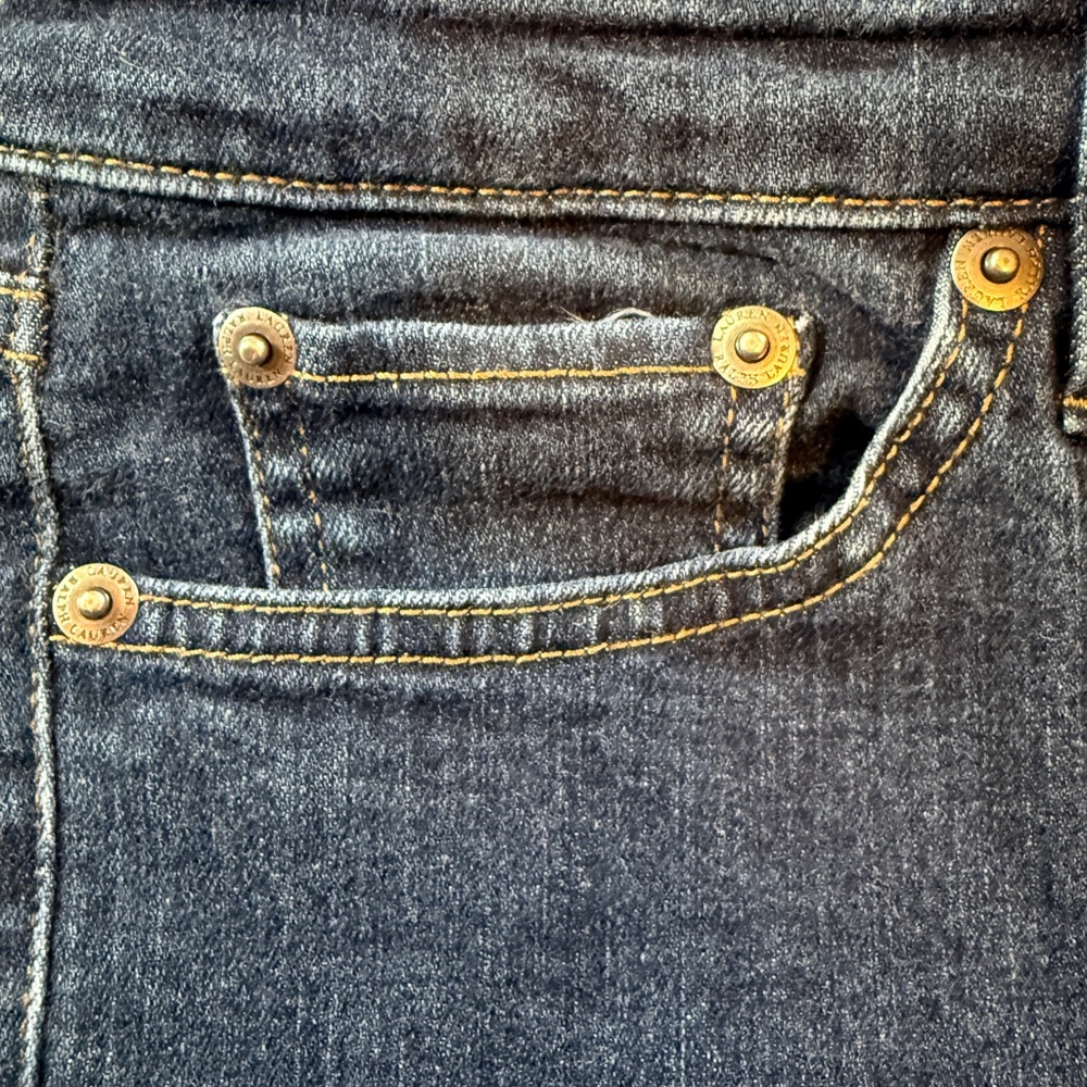 Lauren Ralph Lauren Modern Straight Leg Jeans Dark Indigo Wash Size 6 - Picture 5 of 16